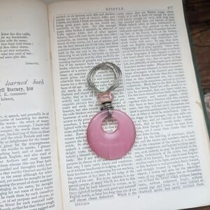 Pink Pendant Keychain
